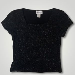 Black Sequin Top